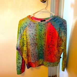 Long sleeve brightly colored shirt for girls.